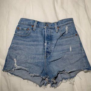 Levi's Ribcage Shorts (Size 26, Tango Beach wash)